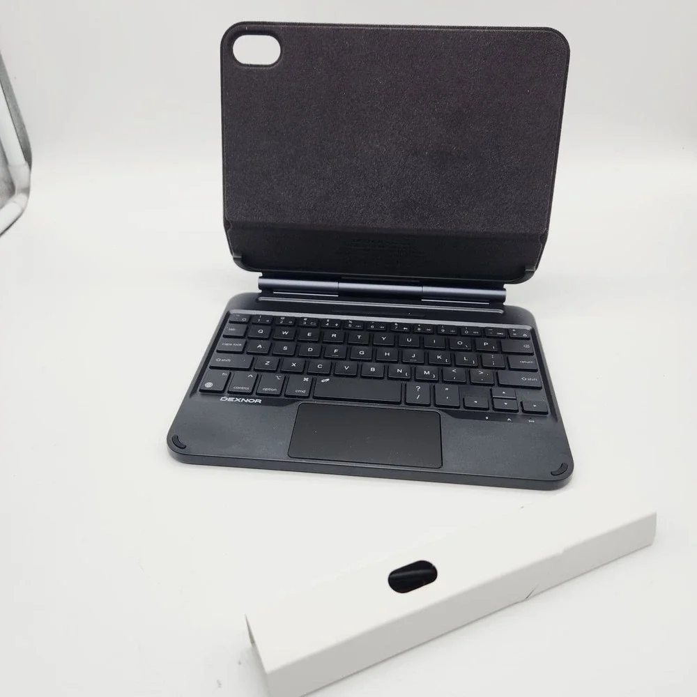 Dexnor iPad Mini 7 A17 Pro Mini 6 Keyboard Case Backlit Trackpad Black